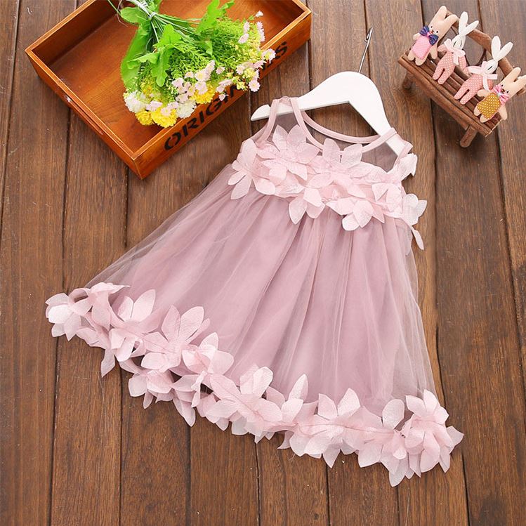 Rochie din tulle cu aplicatii Olivia Roz