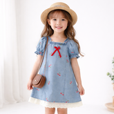 Rochie cu detalii Fonasy Albastru