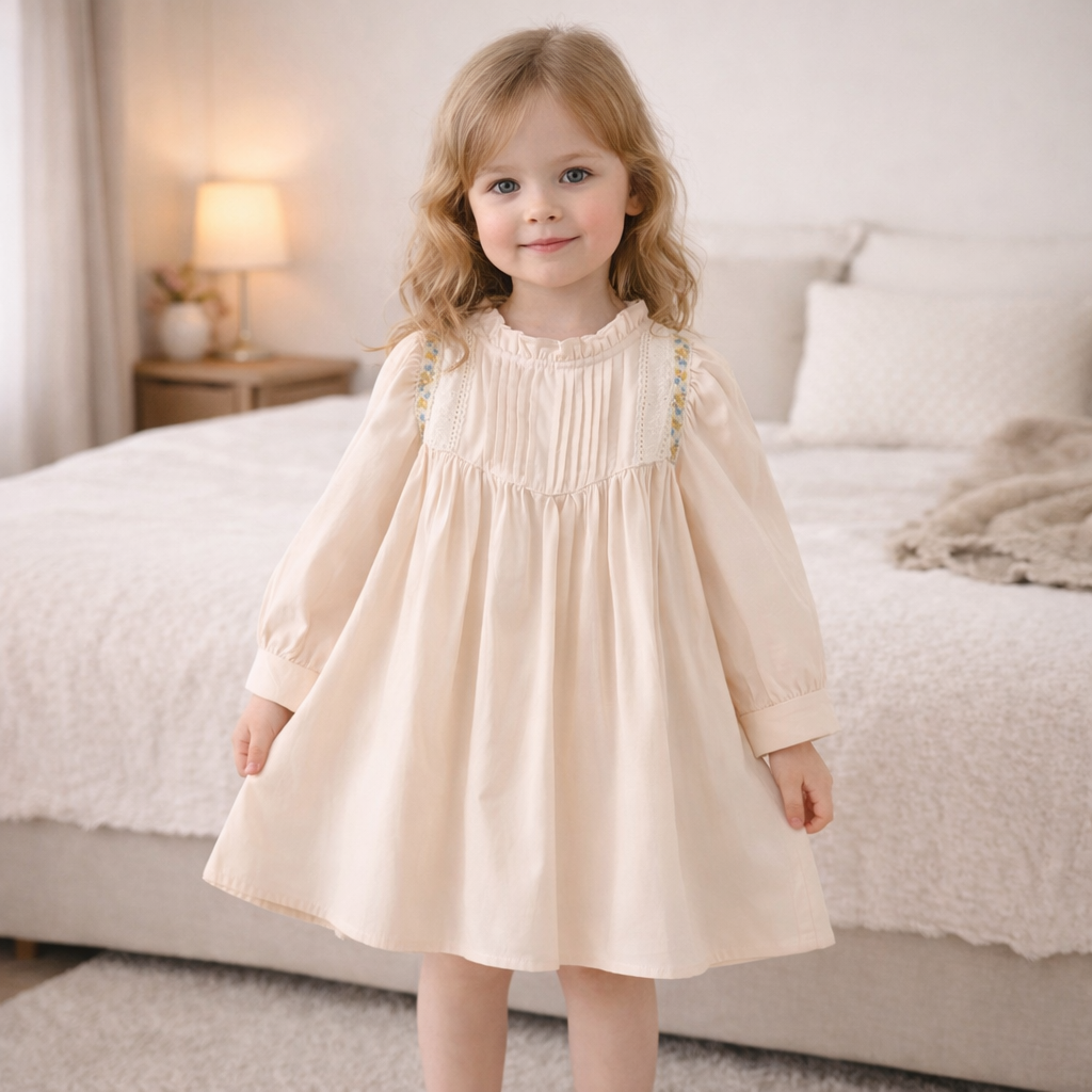 Rochie cu detalii Vrenya Crem