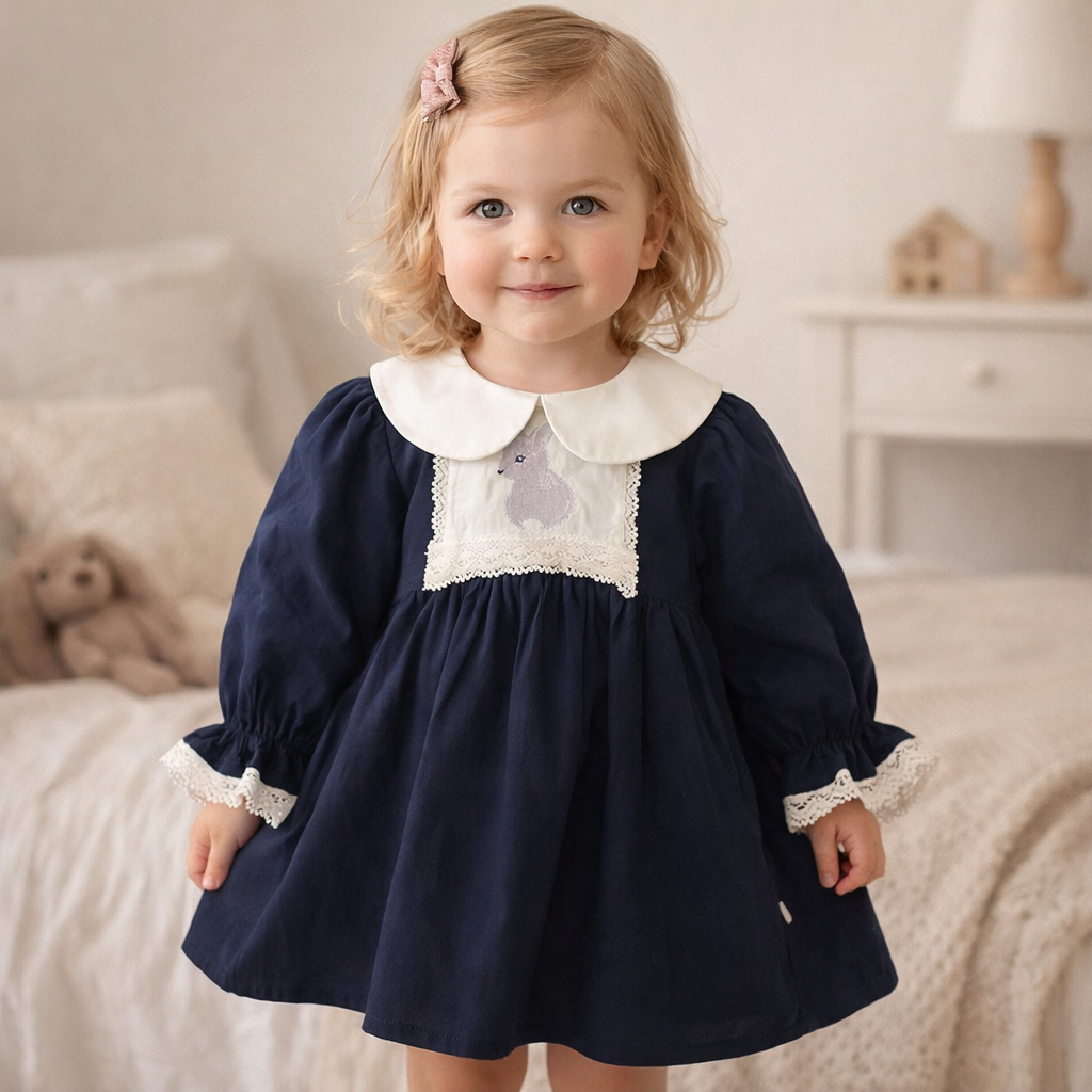 Rochie cu detalii Sibla Albastru