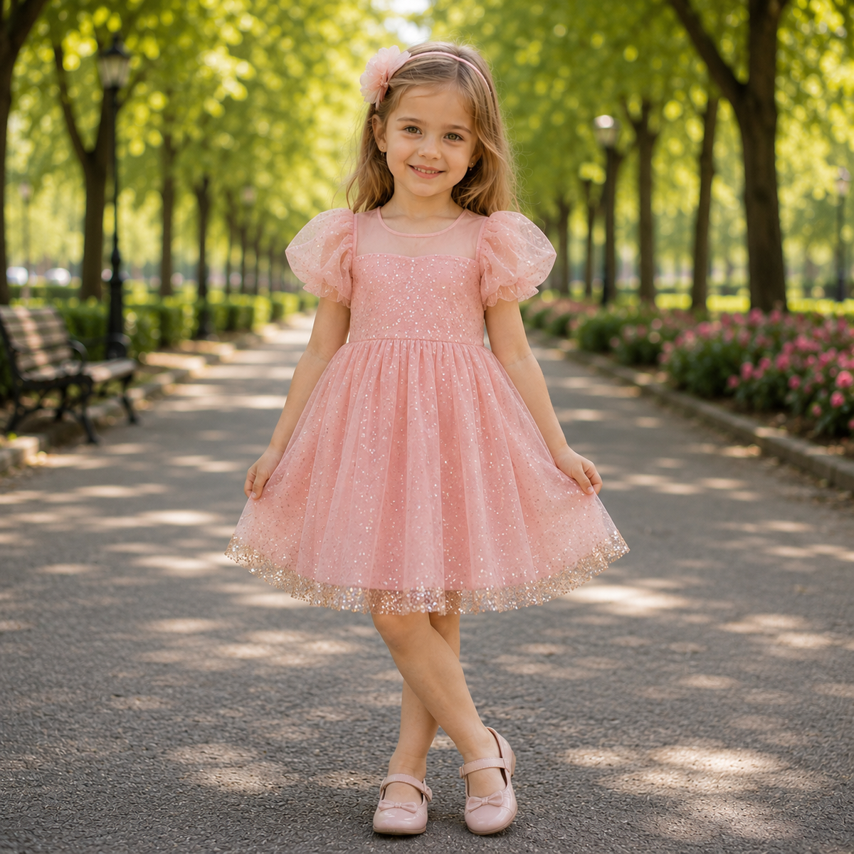 Rochie cu detalii Alanis Roz