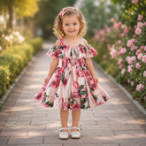 Rochie cu detalii Elarion Roz