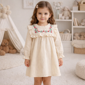 Rochie cu detalii Rayla Crem