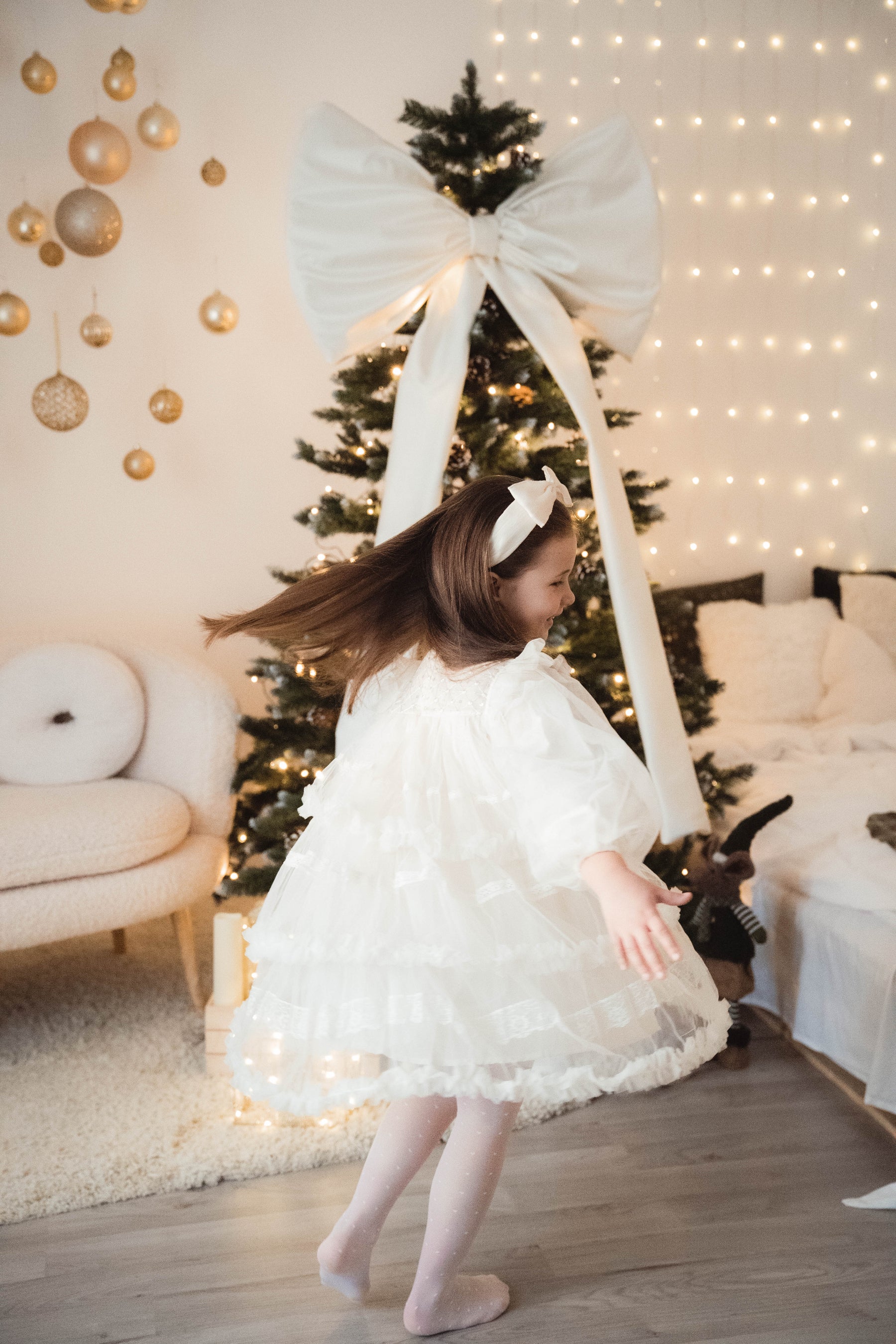 Rochie cu detalii Danaera Crem