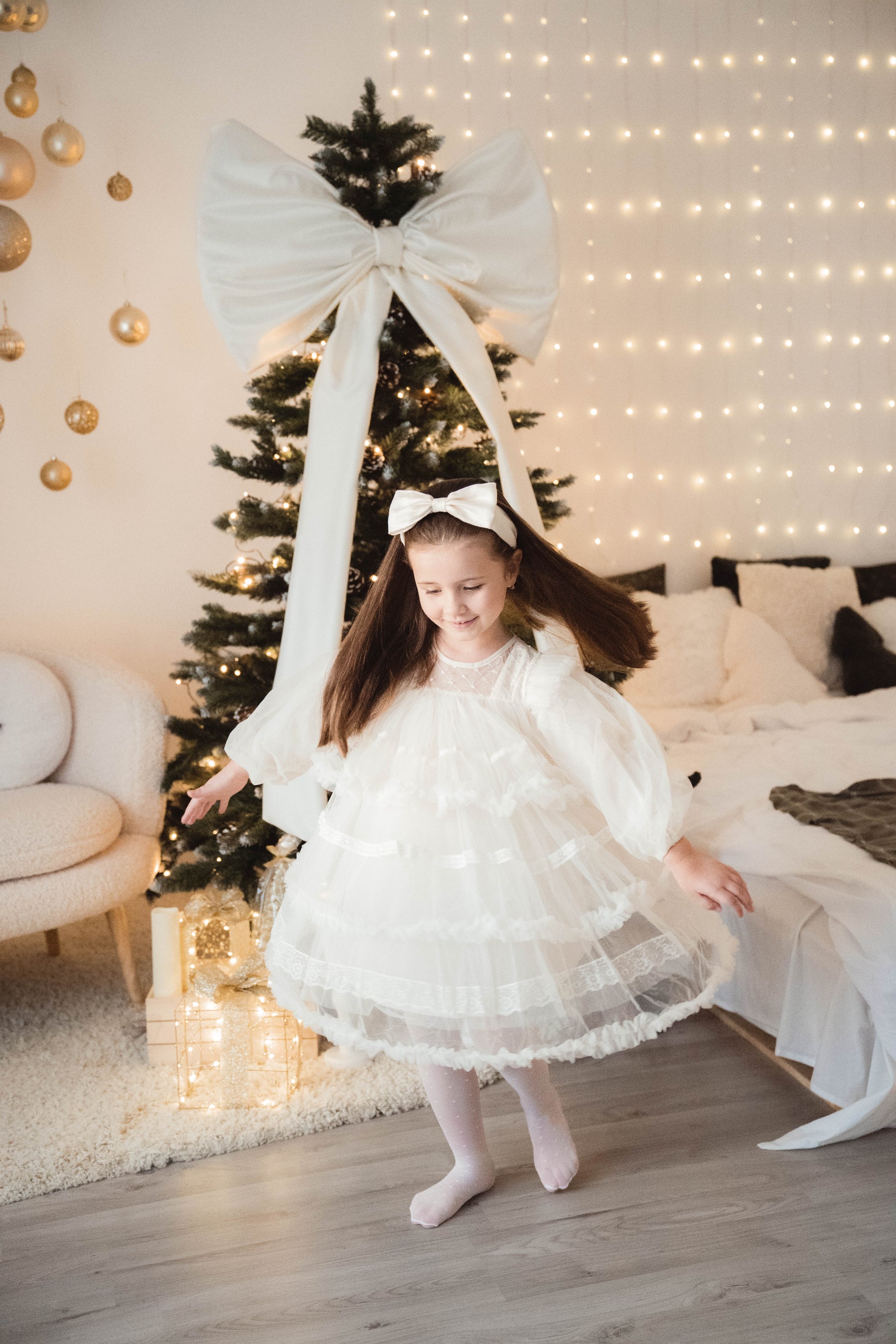 Rochie cu detalii Danaera Crem