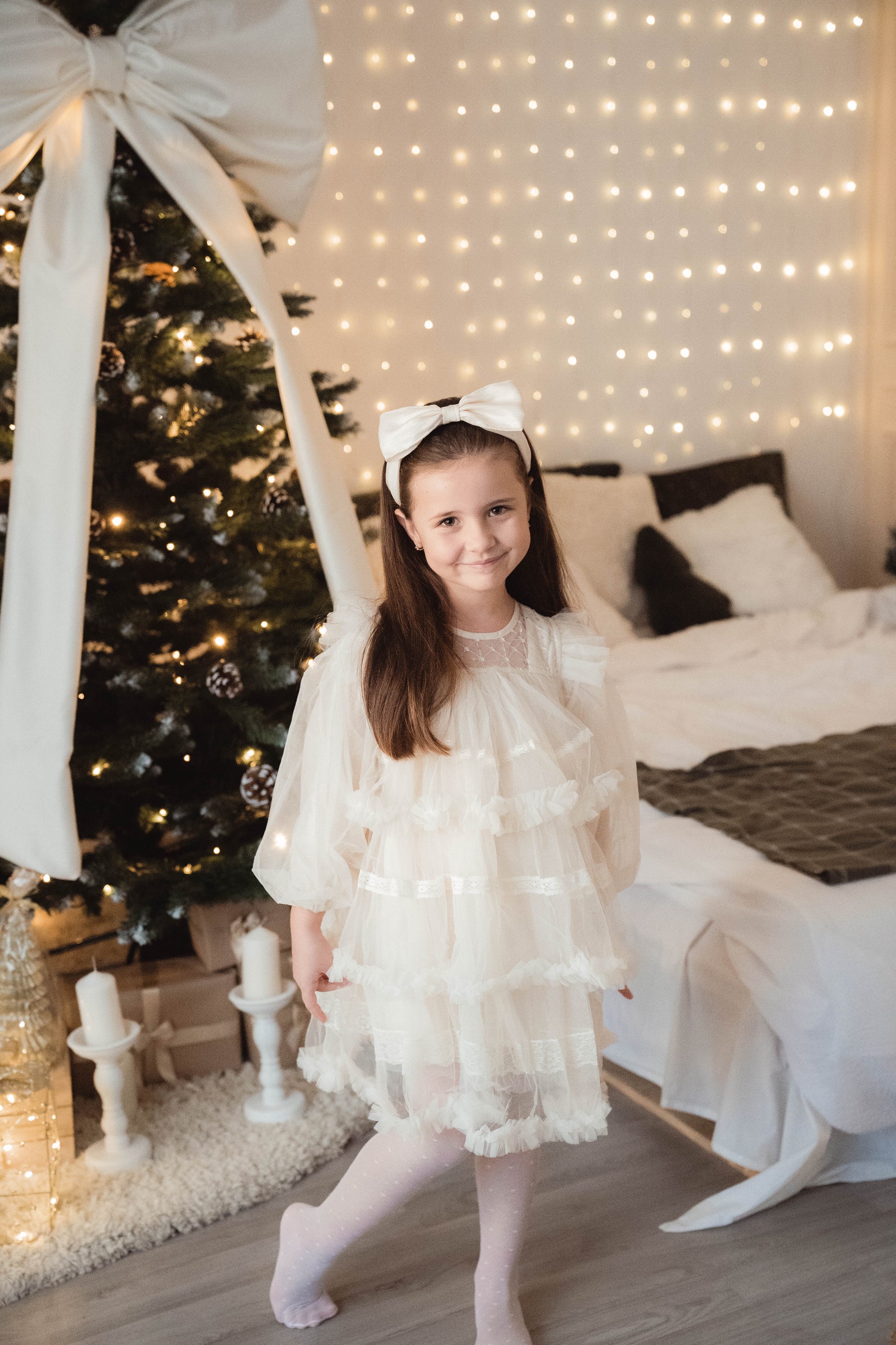 Rochie cu detalii Danaera Crem