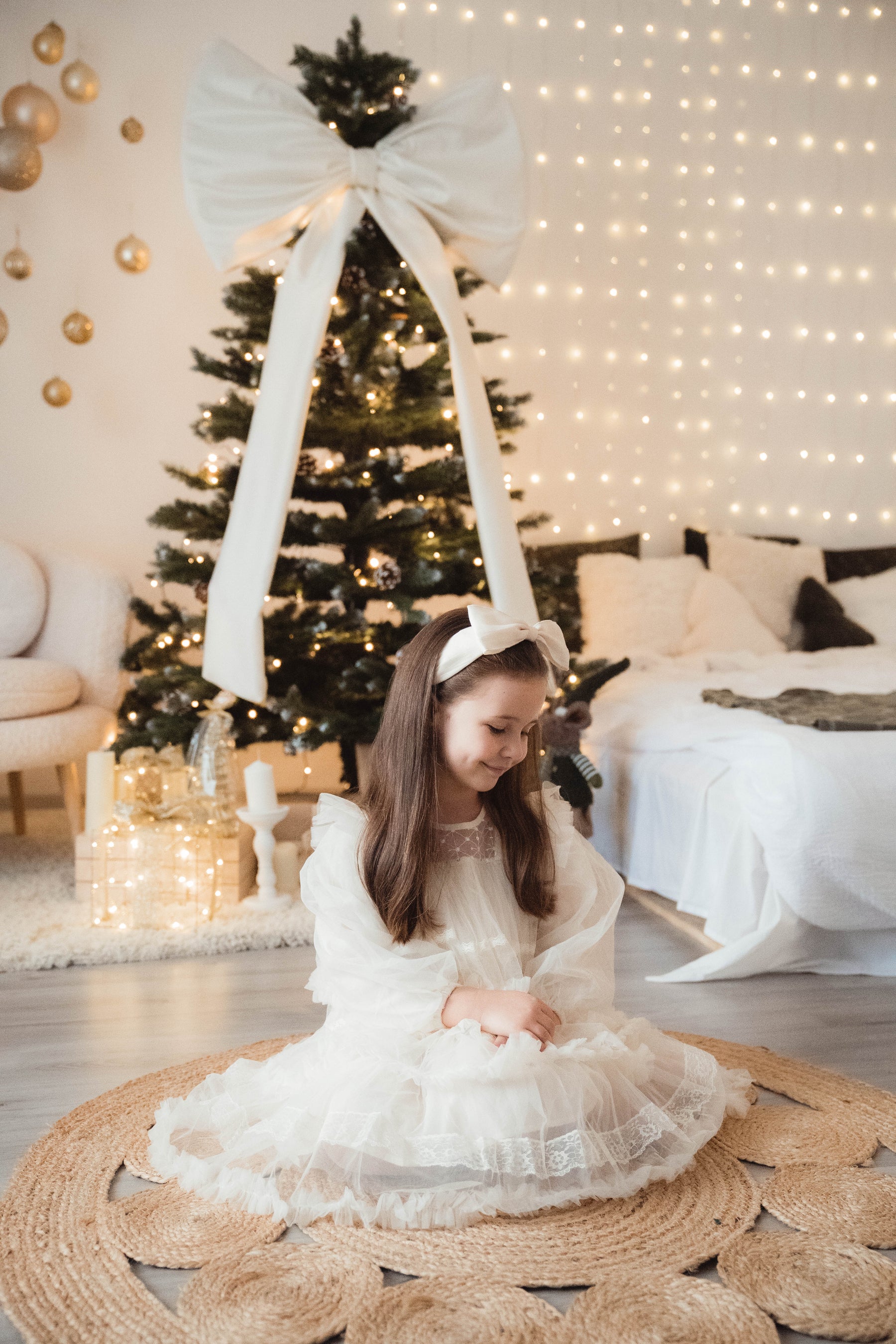 Rochie cu detalii Danaera Crem