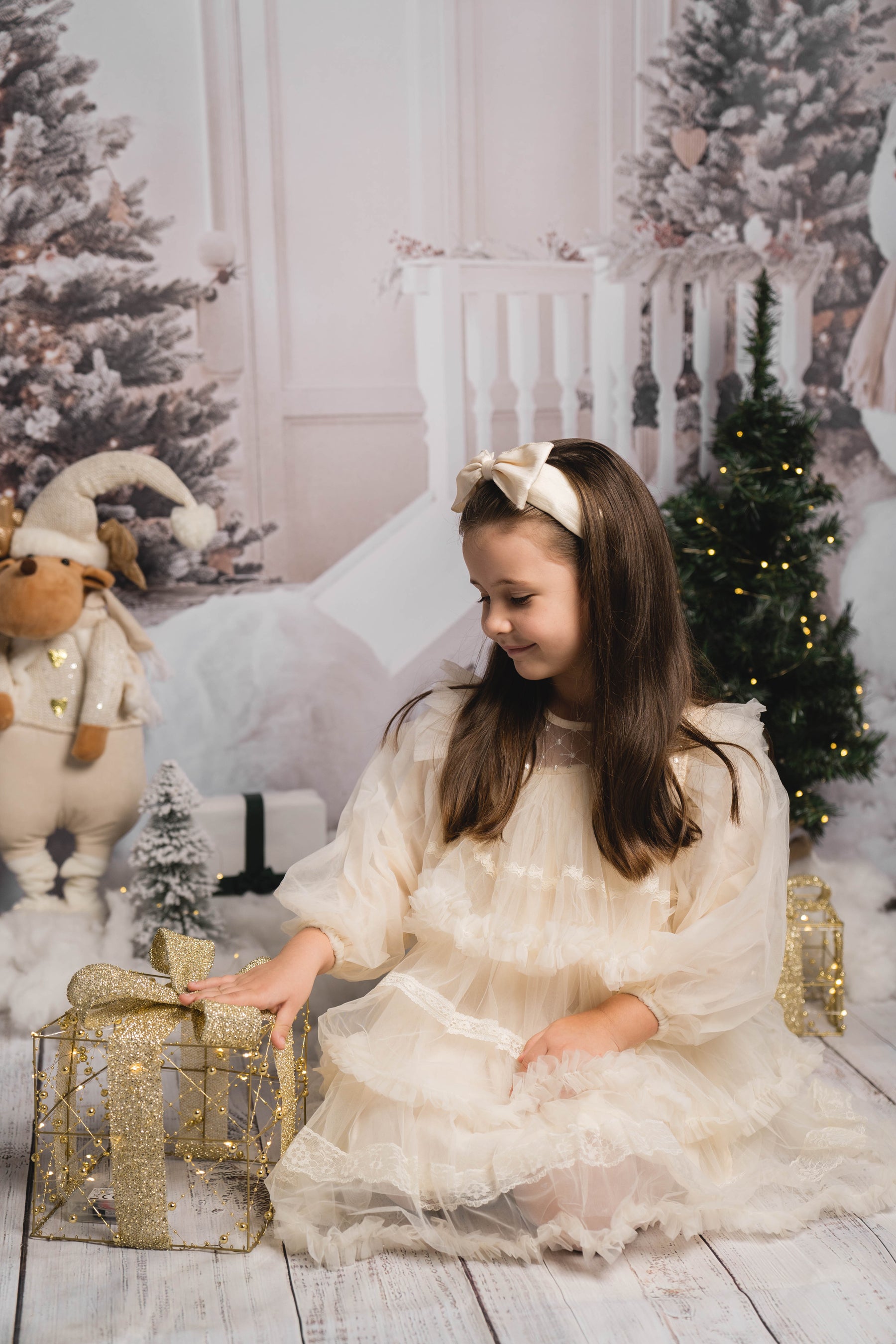 Rochie cu detalii Danaera Crem