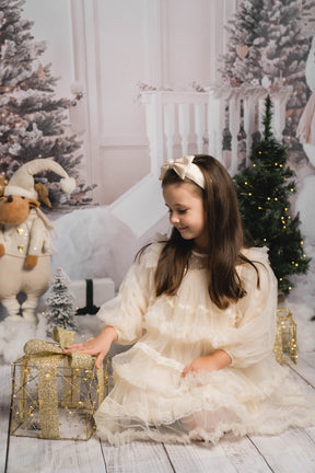 Rochie cu detalii Danaera Crem