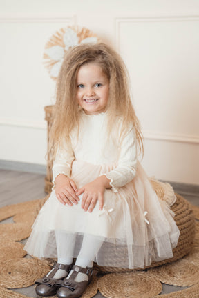 Rochie cu detalii Raluca Crem