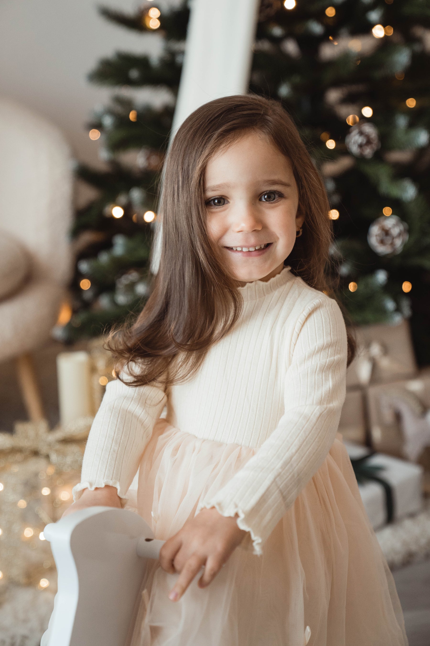 Rochie cu detalii Raluca Crem