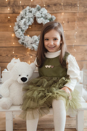 Rochie cu detalii Tosya Verde