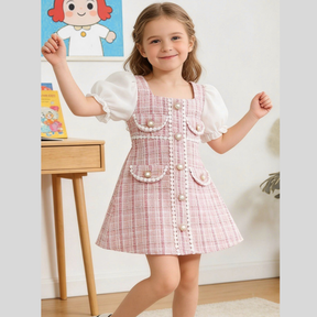 Rochie cu detalii Sysara Roz
