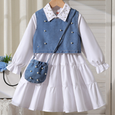 Rochie tip camasa cu vesta Sorenya