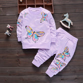 Set din doua piese Fluturas Mov