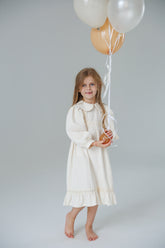 Rochie cu detalii Mia Crem