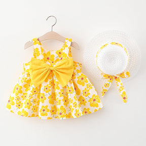 Rochie cu palarie Magny Galben
