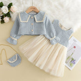 Rochie cu sacou Desara Albastru