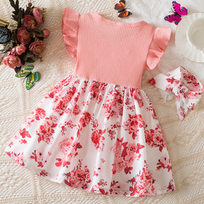Rochie cu bentita Theryn Roz
