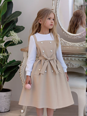 Rochie cu detalii Menyr Crem