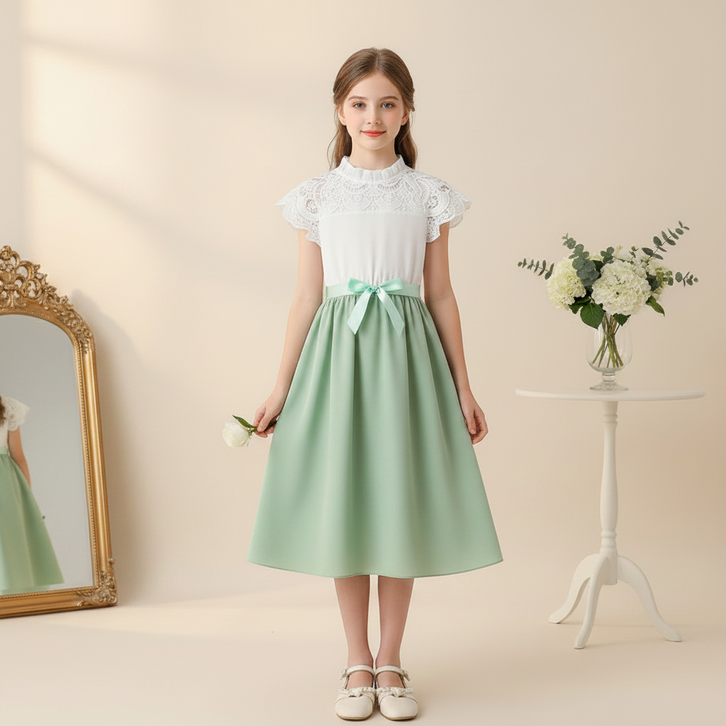 Rochie  cu detalii Nolera Verde