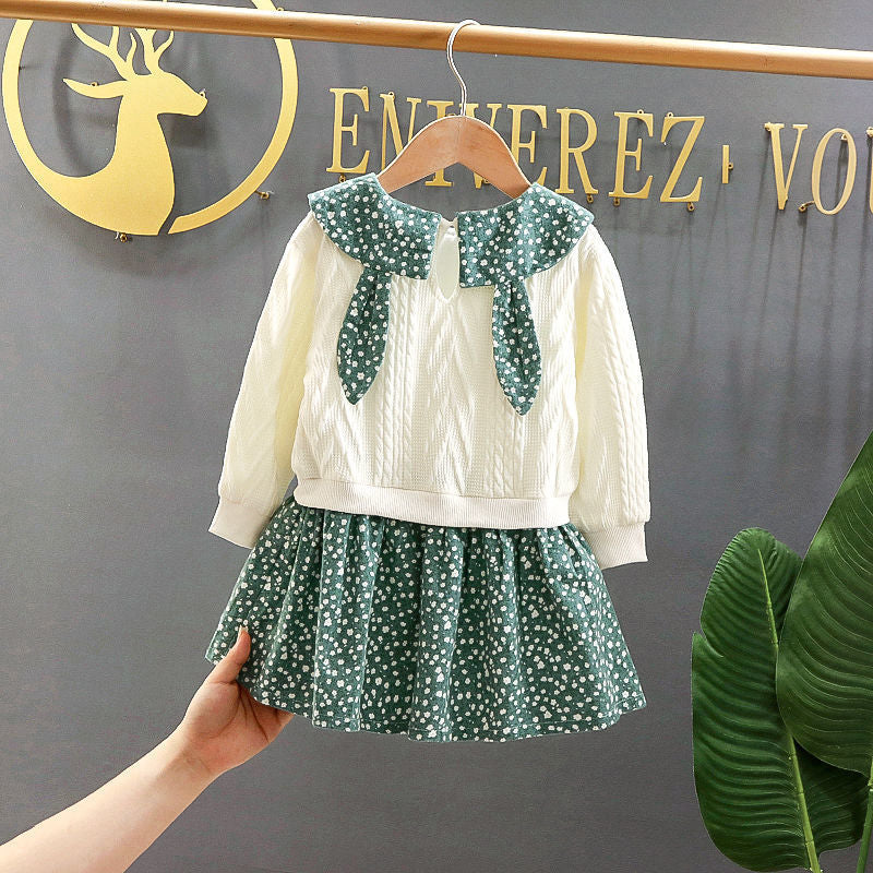 Rochie cu detalii Omera Verde