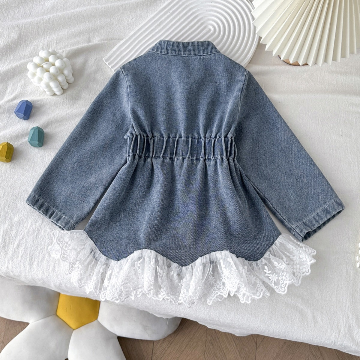 Rochie cu detalii Ghen Albastru