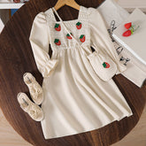 Rochie cu detalii Polenta Crem