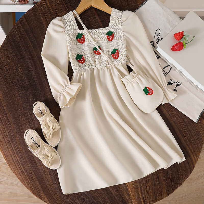 Rochie cu detalii Polenta Crem