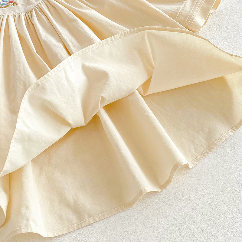 Rochie cu cordeluta Idina Crem