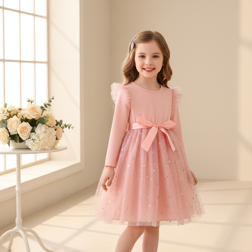 Rochie cu detalii Selida Roz