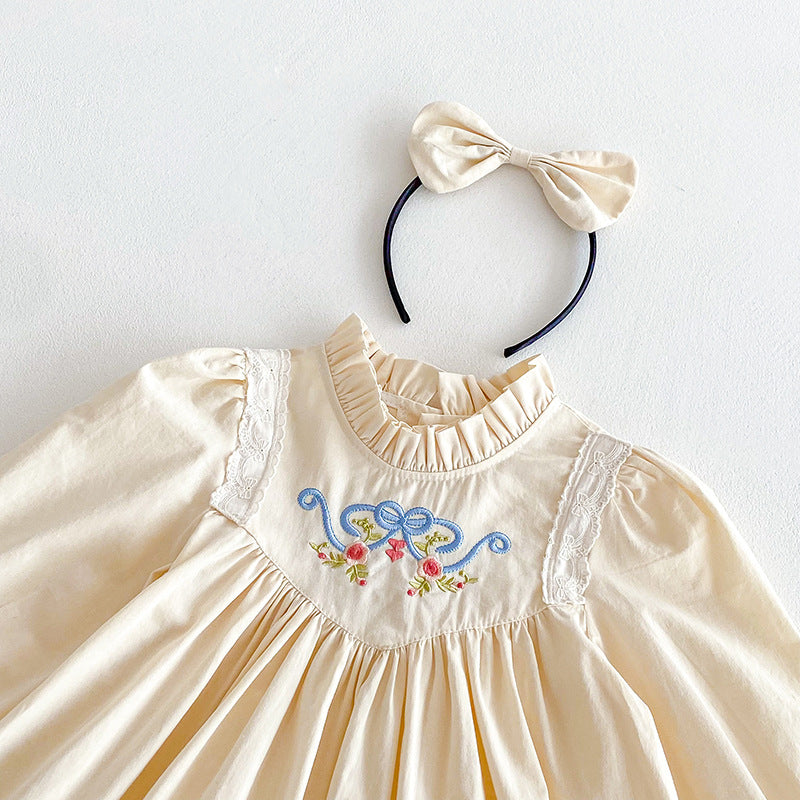 Rochie cu cordeluta Idina Crem