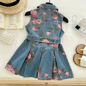 Rochie cu detalii Inary Albastru