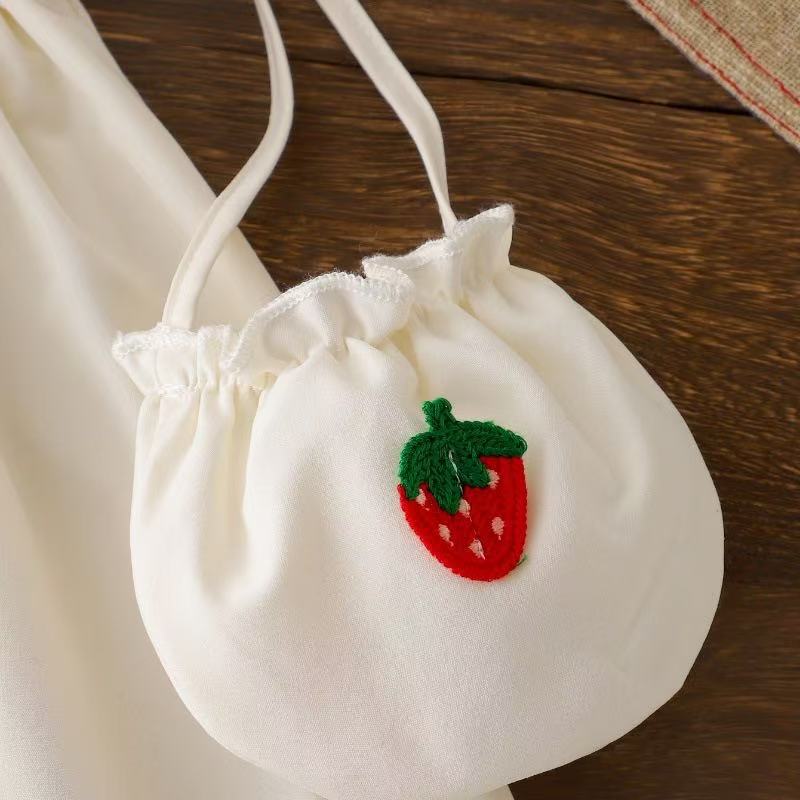 Rochie cu posetuta Kanaer Crem