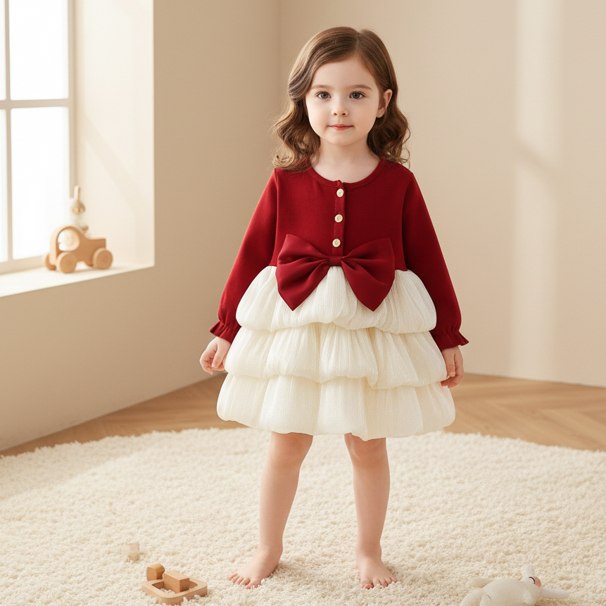 Rochie cu detalii Amira Rosu