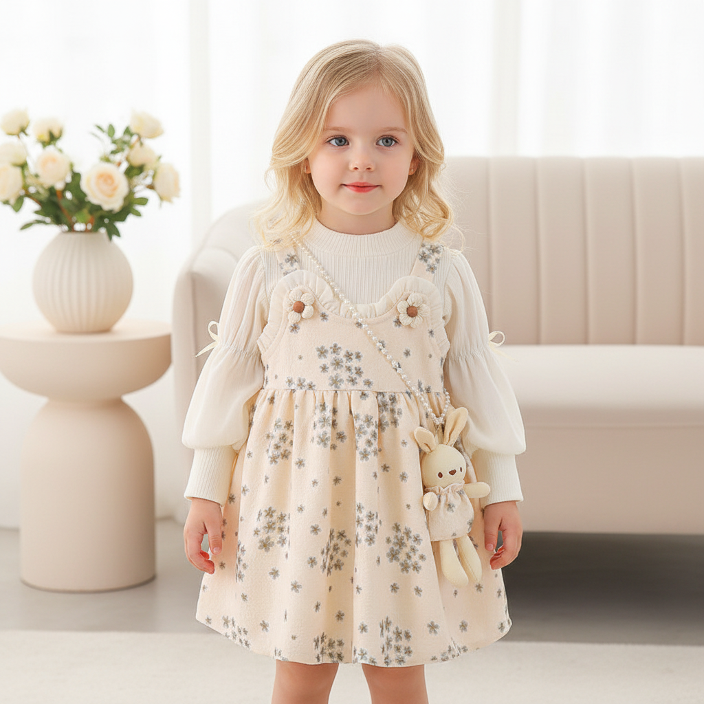 Rochie cu detalii Nelena Crem