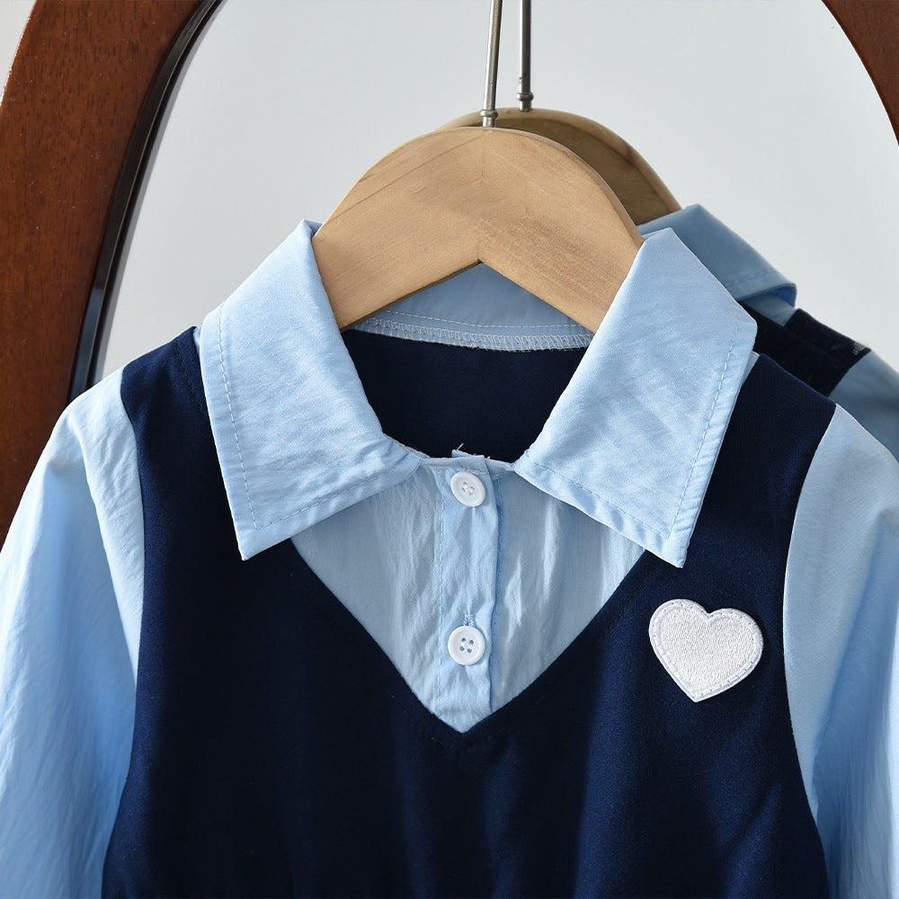 Rochie cu detalii Elvera Albastru