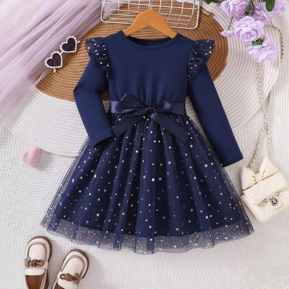 Rochie cu detalii Selida Bleumarin