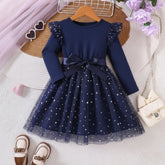 Rochie cu detalii Selida Bleumarin