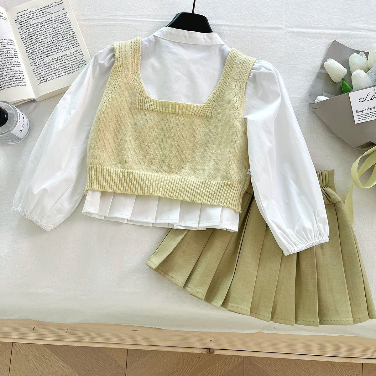 Set din trei piese Abena Verde