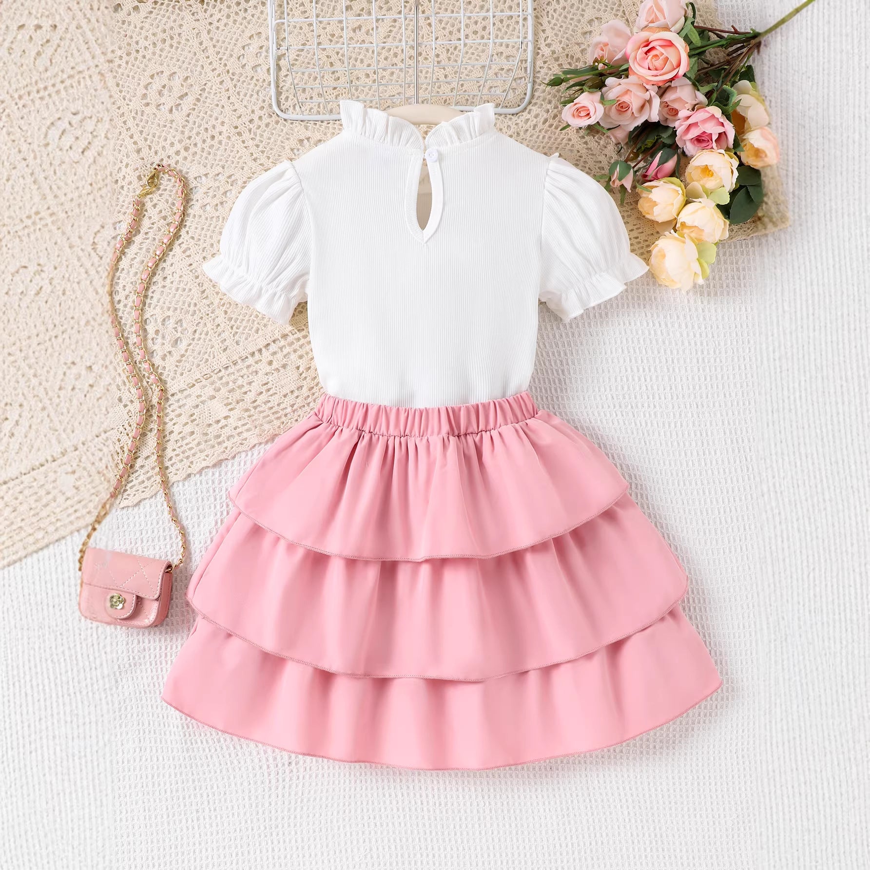 Set din doua piese Venlora Roz