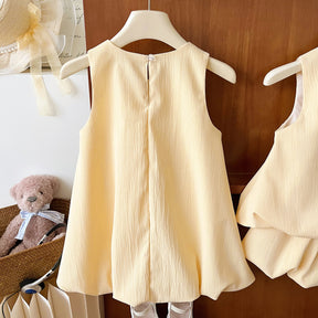 Rochie cu detalii Crisy Galben