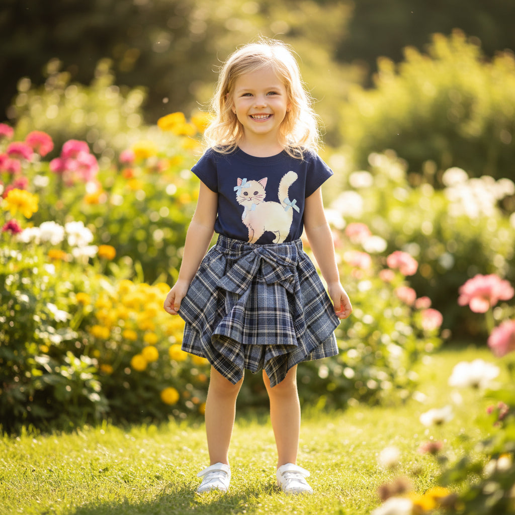 Set din doua piese Ribbon Bleumarin