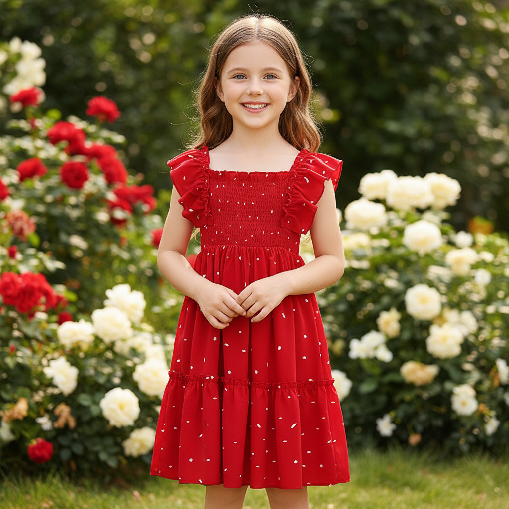 Rochie cu detali Rihane Rosu