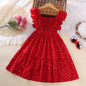 Rochie cu detali Rihane Rosu