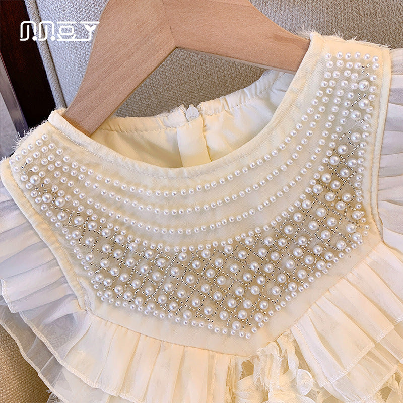 Rochie cu detalii Reliny Crem
