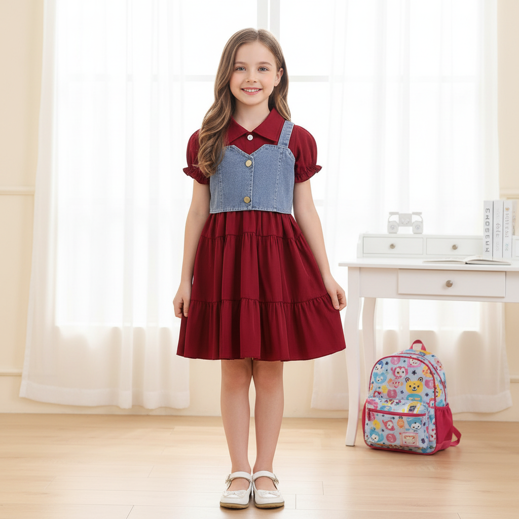 Rochie tip camasa cu vesta Jane Visiuniu