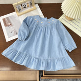 Rochie cu detalii Fandy Albastru