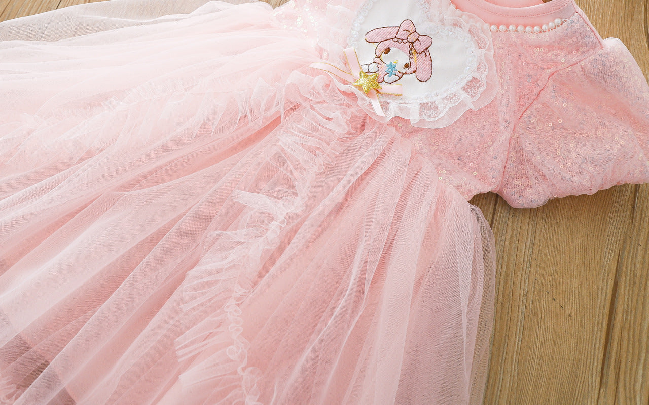 Rochie cu detalii Manery Roz