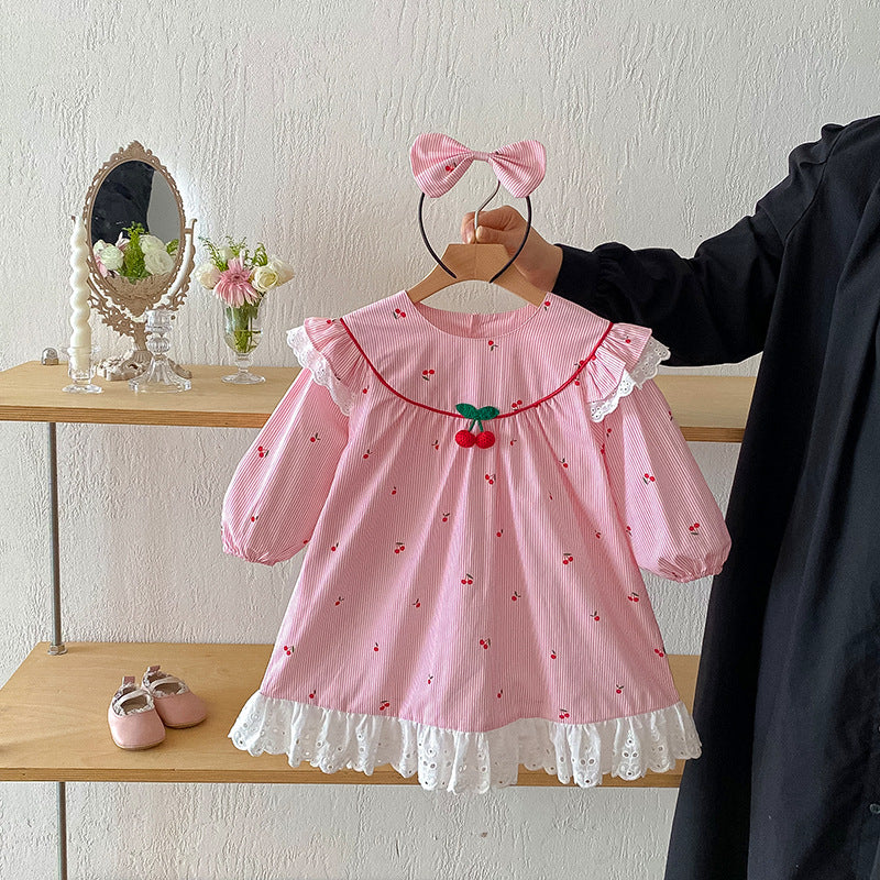 Rochie cu cordeluta Laresa Roz